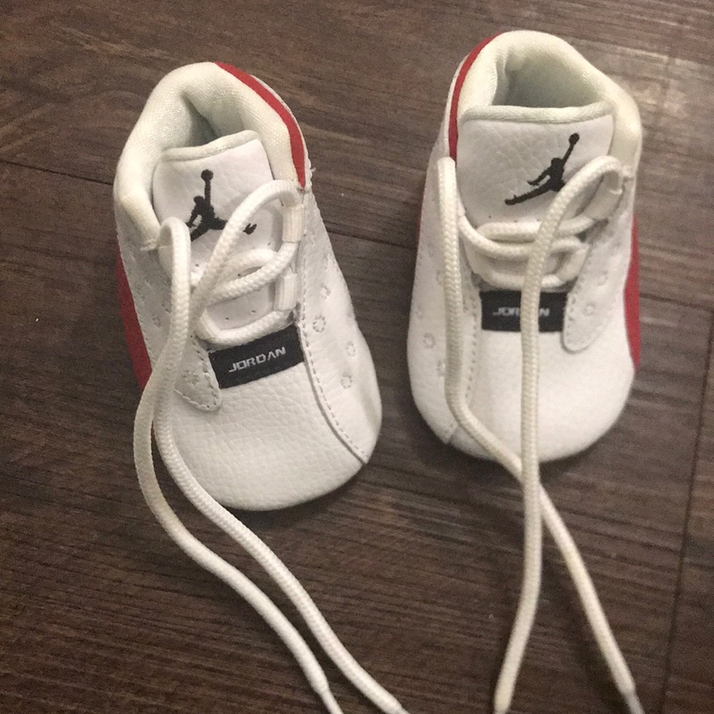 Red and White baby Jordan’s